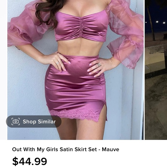 Fashion Nova Skirts Fashion Nova 2 Piece Mauve Skirt Set Poshmark